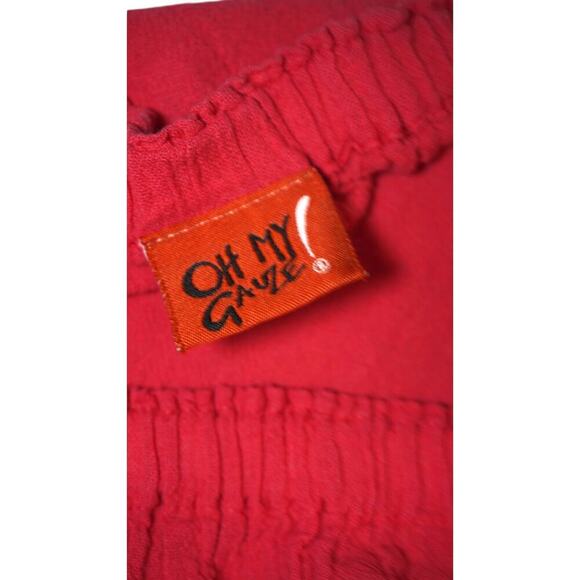 Women's Oh My Gauze! Red High-Low Skirt - Size XL - Picture 3 of 3